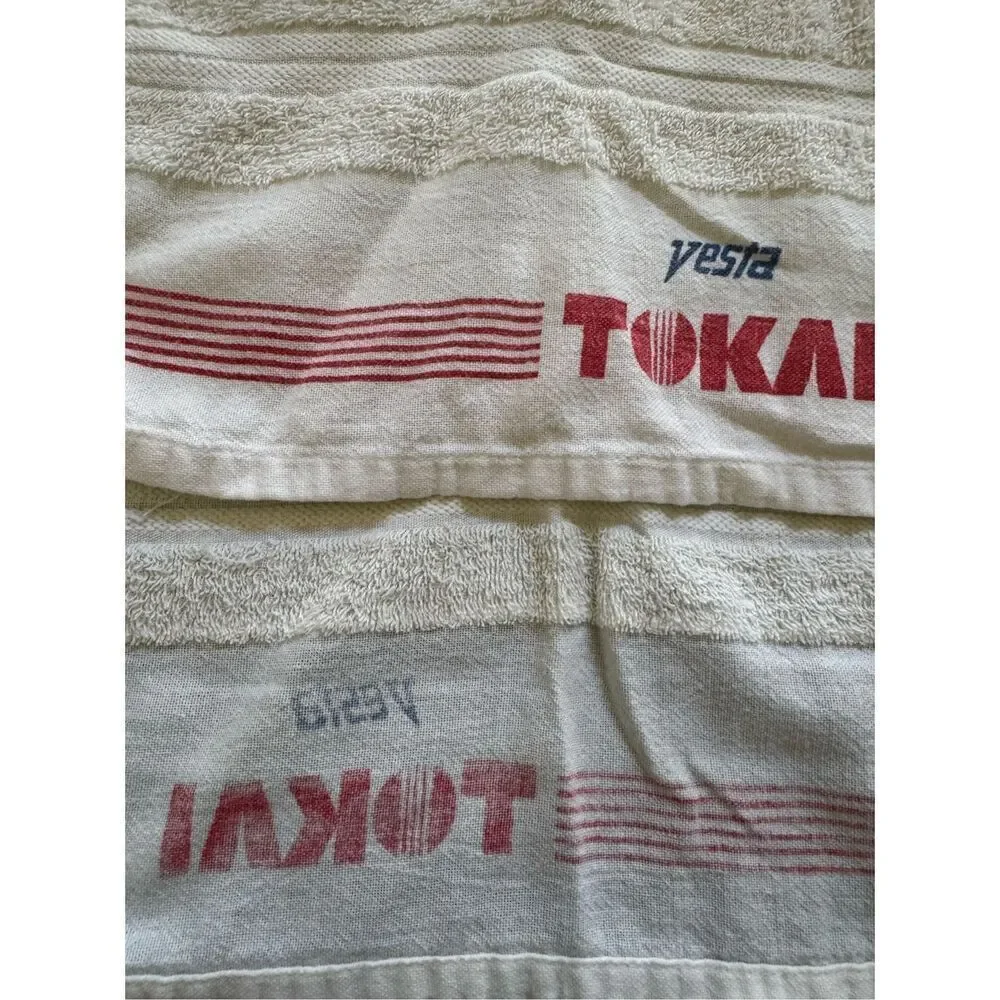 Vesta Tokai sports towel vintage Japanese cigarette biopipe filters company